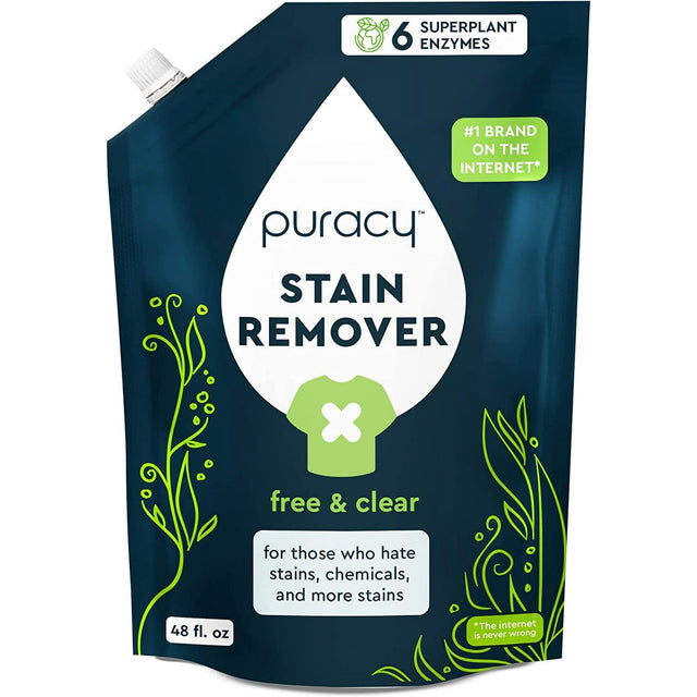 Laundry Stain Remover Refill, Free & Clear, 48 fl.oz. A1